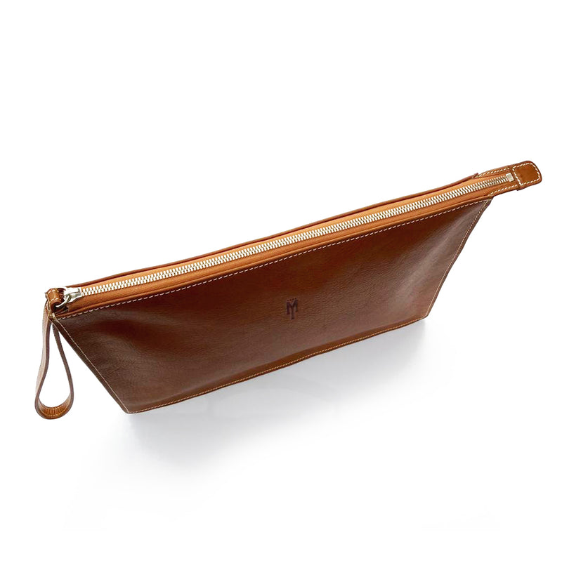 Leather Laptop Sleeve - Tobacco